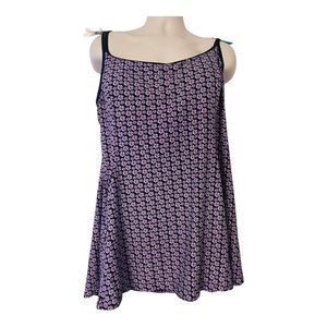 Magisculpt Bathing Suit Swimwear One Piece Purple Black Size 28 3XL